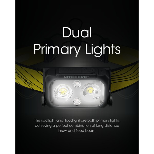 Nitecore NU25 2022, Lanterna Frontala, Reincarcabila USB-C, 400 Lumeni, 64 Metri www.easylight.ro