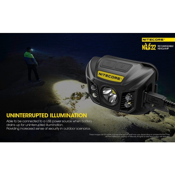 Nitecore NU32, Lanterna Frontala