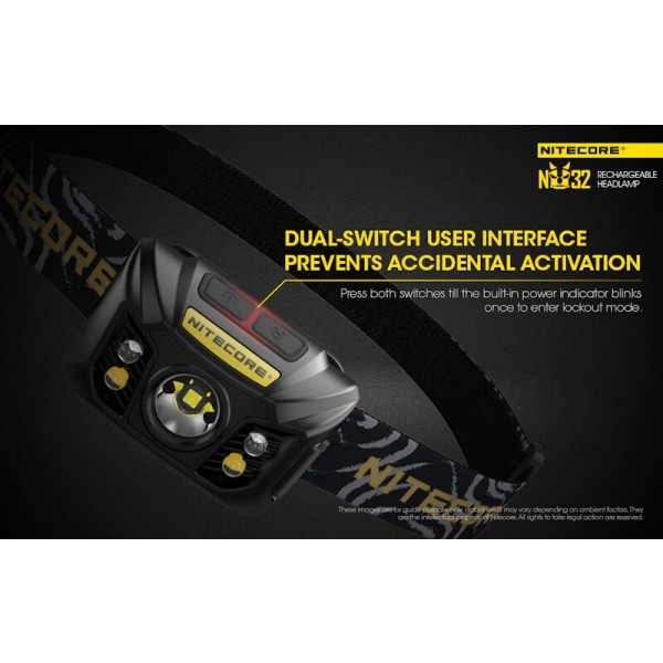 Nitecore NU32, Lanterna Frontala