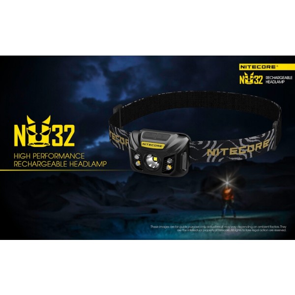 Nitecore NU32, Lanterna Frontala
