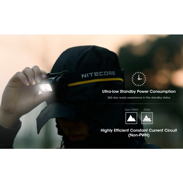 Nitecore NU50, Lanterna Frontala, Reincarcabila USB-C, 1400 Lumeni, 130 Metri