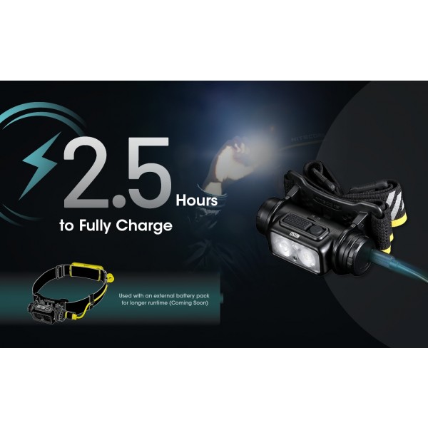 Nitecore NU50, Lanterna Frontala, Reincarcabila USB-C, 1400 Lumeni, 130 Metri