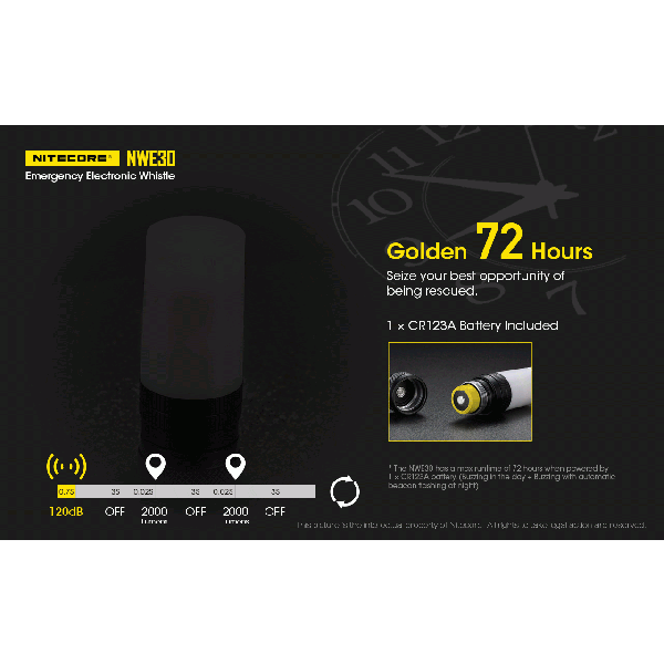Fluier de supravietuire Nitecore NWE30