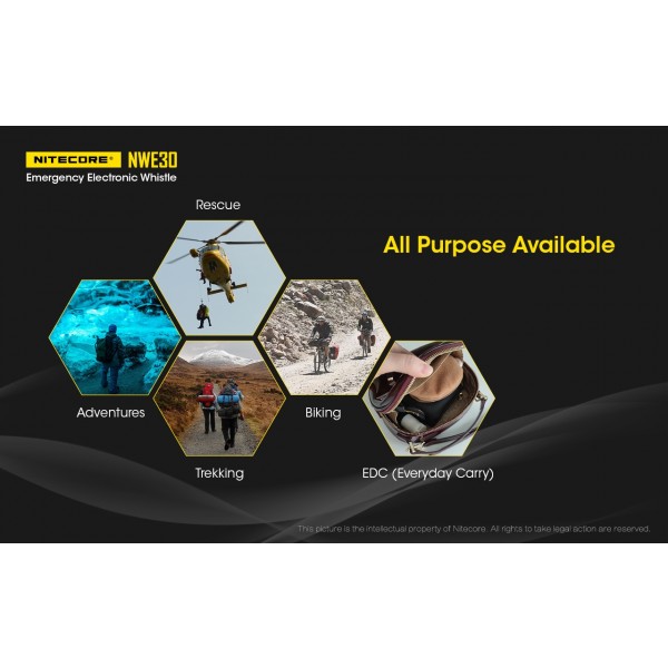 Fluier de supravietuire Nitecore NWE30