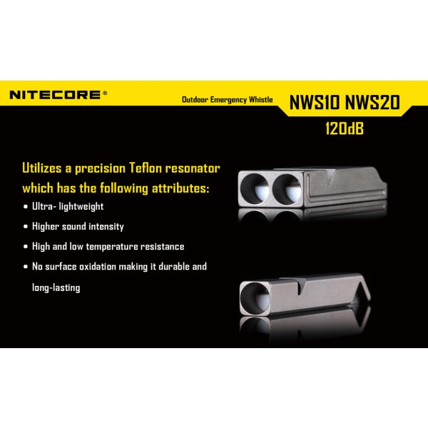 Fluier de supravietuire Nitecore NWS 10