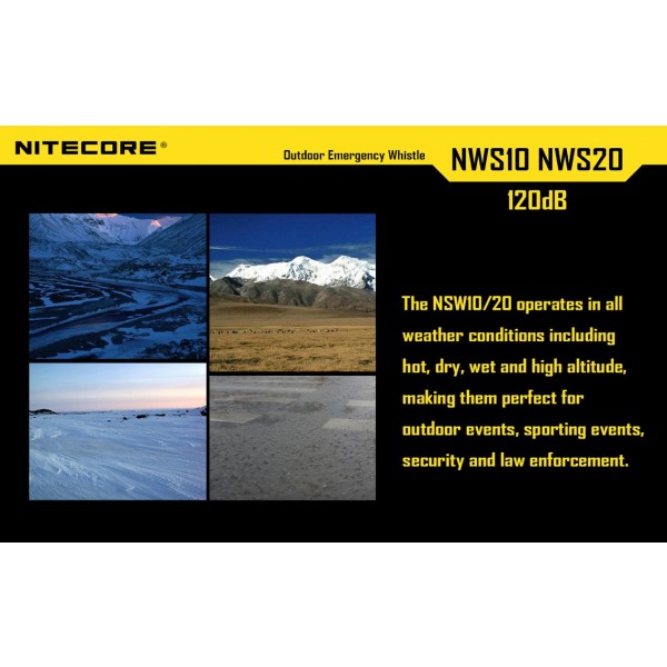 Fluier de supravietuire Nitecore NWS 10