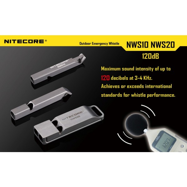 Fluier de supravietuire Nitecore NWS 10