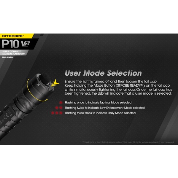 Nitecore P10 V2, Lanterna Tactica