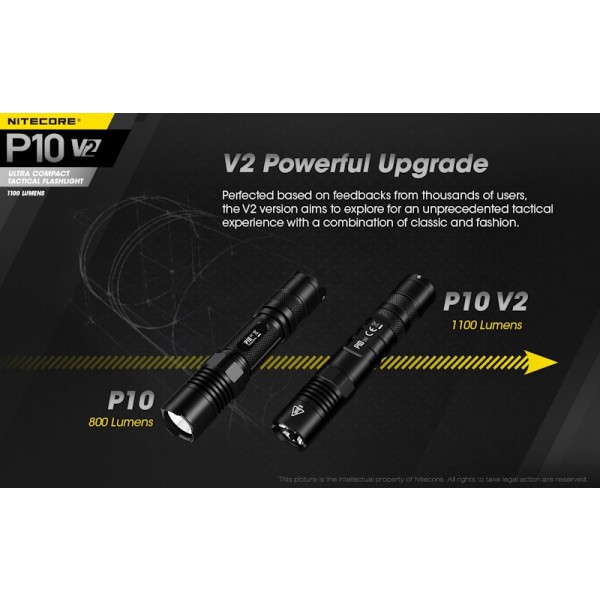 Nitecore P10 V2, Lanterna Tactica