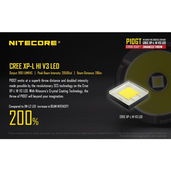 Nitecore P10GT, Lanterna Led