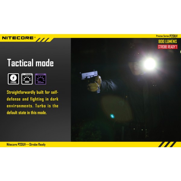 Lanterna LED profesionala Nitecore P20 UV