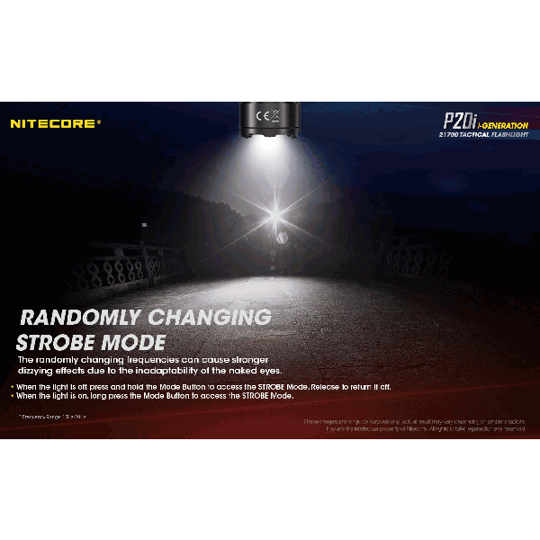 Nitecore P20i, Lanternă Profesională, Reincarcabila USB-C, 1800 Lumeni, 343 Metri