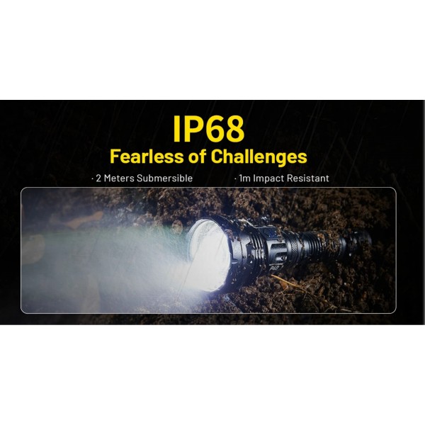 Nitecore P40, Lanternă Profesională, Reîncărcabila USB-C, 2000 Lumeni, 2900 Metri