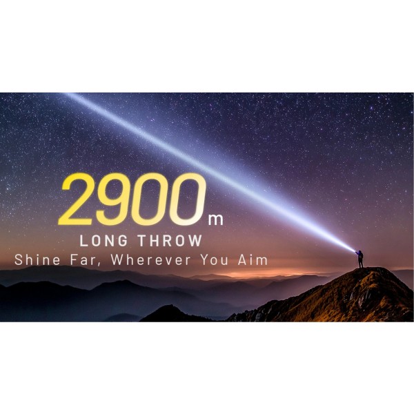 Nitecore P40, Lanternă Profesională, Reîncărcabila USB-C, 2000 Lumeni, 2900 Metri