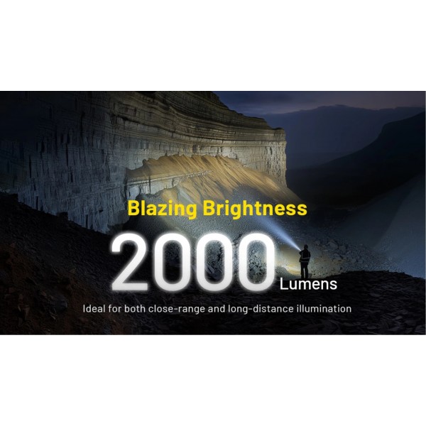 Nitecore P40, Lanternă Profesională, Reîncărcabila USB-C, 2000 Lumeni, 2900 Metri