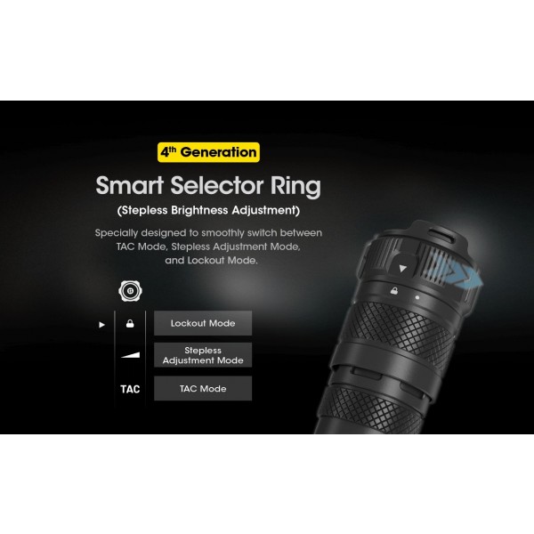 Nitecore SRT7i, Lanterna Profesionala, Reincarcabila USB-C, 3000 Lumeni, 580 Metri