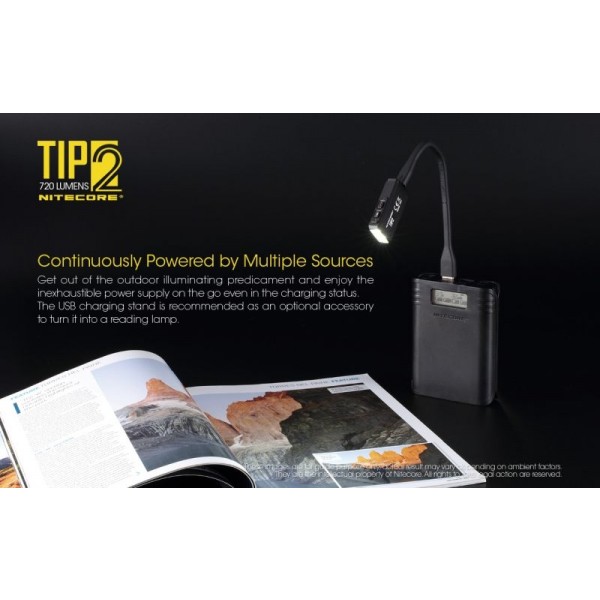 Nitecore TIP2, Lanternă, Reîncărcabilă USB, 720 Lumeni, 93 Metri