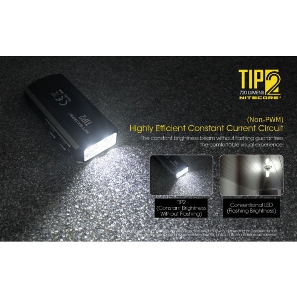 Nitecore TIP2, Lanternă, Reîncărcabilă USB, 720 Lumeni, 93 Metri