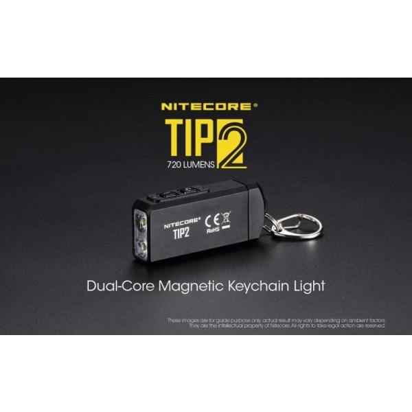 Nitecore TIP2, Lanternă, Reîncărcabilă USB, 720 Lumeni, 93 Metri