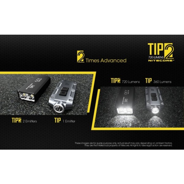 Nitecore TIP2, Lanternă, Reîncărcabilă USB, 720 Lumeni, 93 Metri