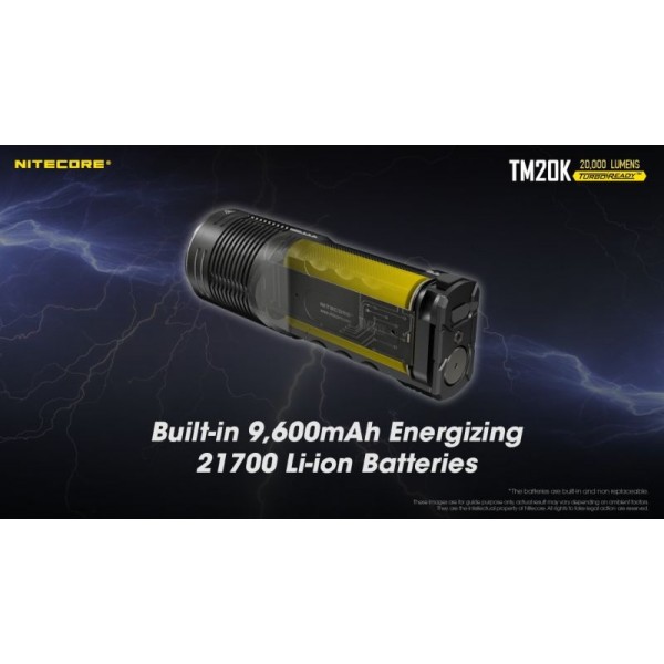 Nitecore TM20K, Lanternă Profesională, Reîncărcabilă USB-C, 20 000 Lumeni, 290 Metri