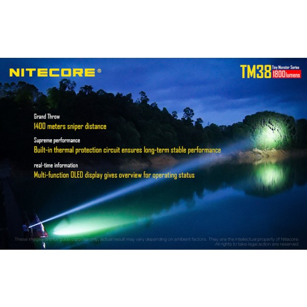 Nitecore TM38, Lanternă Reîncărcabilă