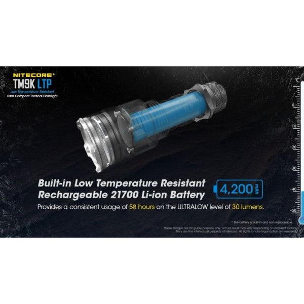 Nitecore TM9K LTP, Lanternă Profesională, Reîncărcabilă USB-C, 9800 Lumeni, 280 Metri 