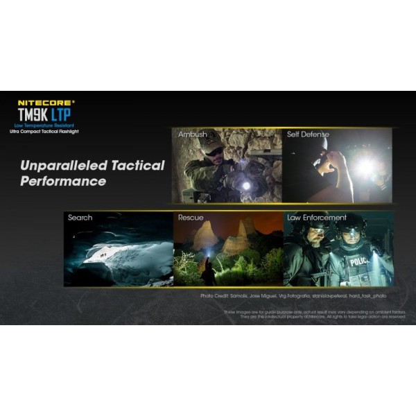 Nitecore TM9K LTP, Lanternă Profesională, Reîncărcabilă USB-C, 9800 Lumeni, 280 Metri 