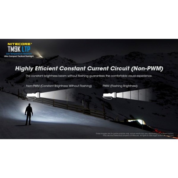 Nitecore TM9K LTP, Lanternă Profesională, Reîncărcabilă USB-C, 9800 Lumeni, 280 Metri 