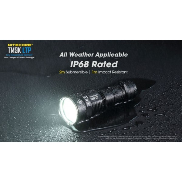 Nitecore TM9K LTP, Lanternă Profesională, Reîncărcabilă USB-C, 9800 Lumeni, 280 Metri 