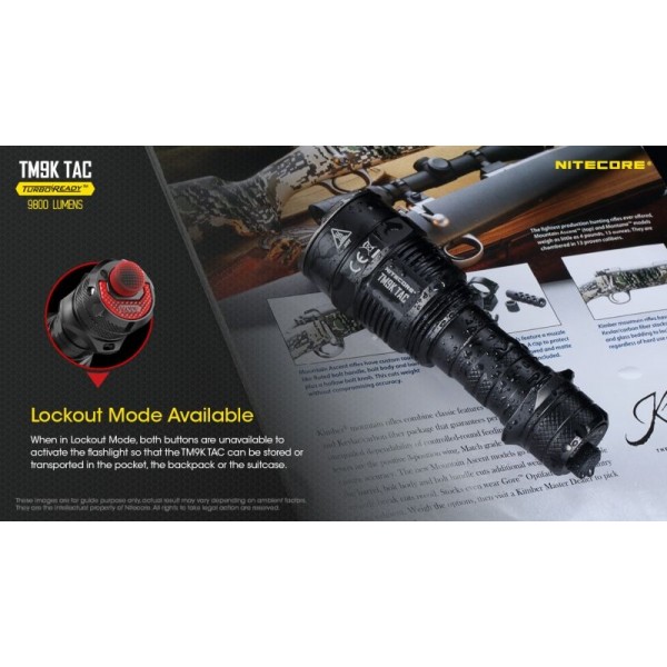 Nitecore TM9K TAC, Lanternă Profesională, Reîncărcabilă USB-C, 9800 Lumeni, 280 Metri