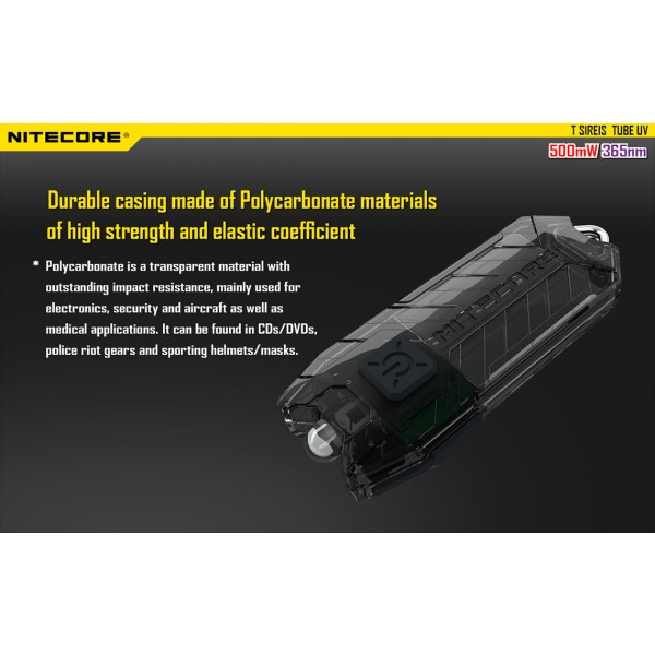 Nitecore Tube UV (Reincarcabila USB) 