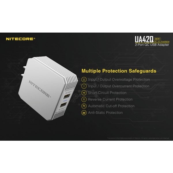 Nitecore UA42Q, Adaptor USB