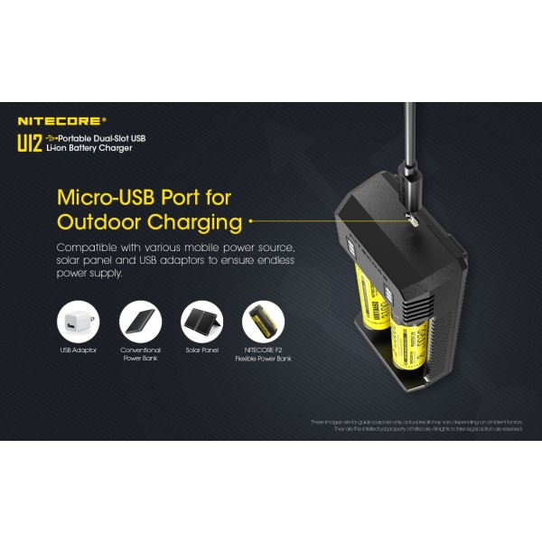 Nitecore UI2, Încărcător Inteligent, Li-ion/ IMR, USB-C