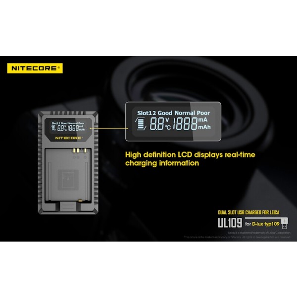Nitecore UL109, Încărcător USB Pentru Camera Leica