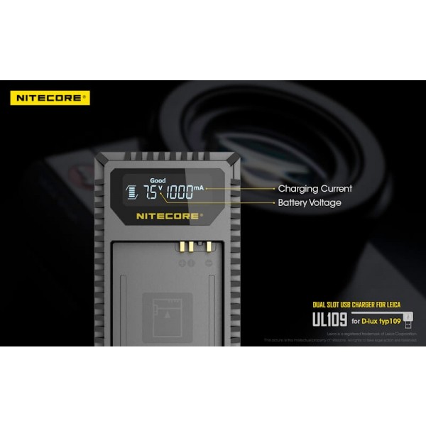 Nitecore UL109, Încărcător USB Pentru Camera Leica