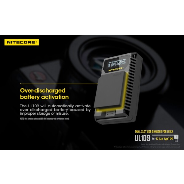 Nitecore UL109, Încărcător USB Pentru Camera Leica