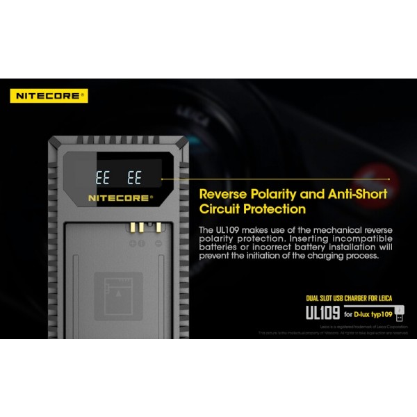 Nitecore UL109, Încărcător USB Pentru Camera Leica