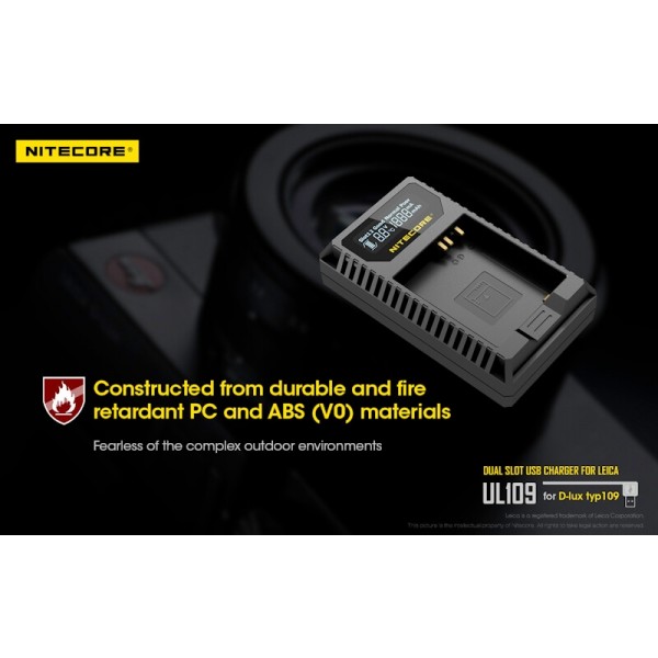 Nitecore UL109, Încărcător USB Pentru Camera Leica