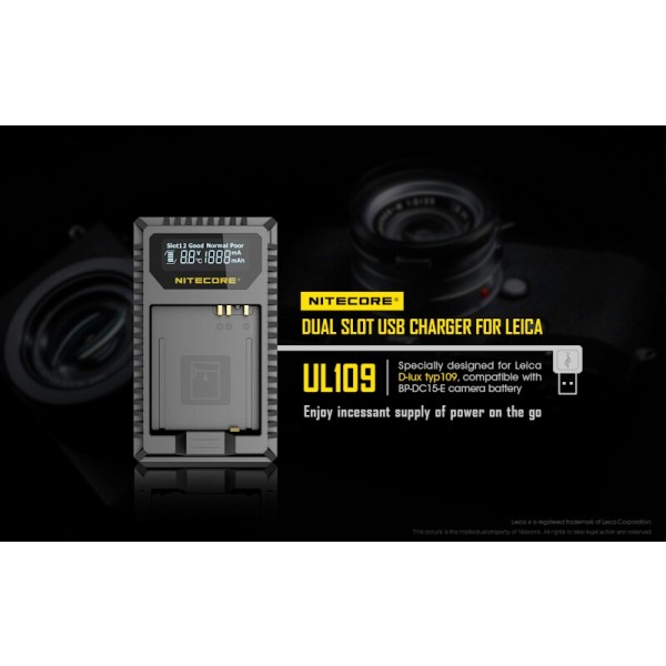 Nitecore UL109, Încărcător USB Pentru Camera Leica