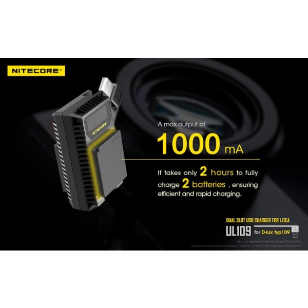Nitecore UL109, Încărcător USB Pentru Camera Leica