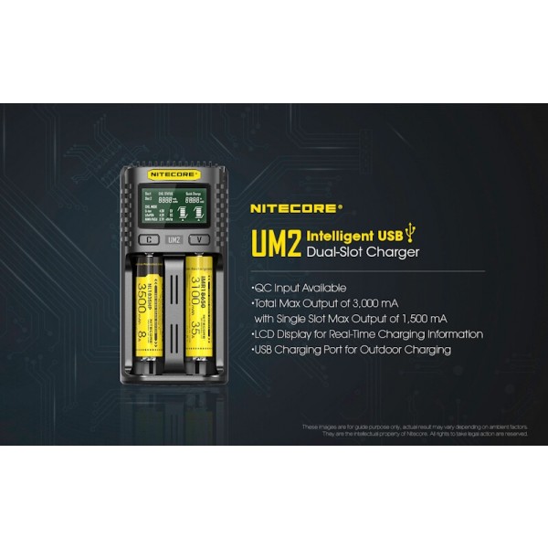 Nitecore UM2, Incarcator USB