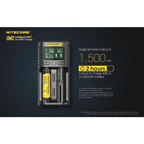 Nitecore UM2, Incarcator USB
