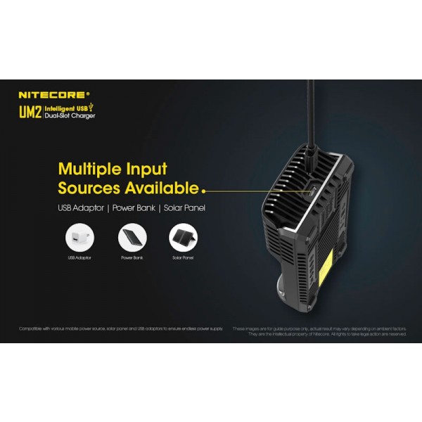 Nitecore UM2, Incarcator USB