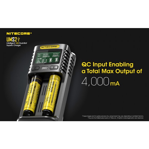 Nitecore UMS2, Incarcator USB