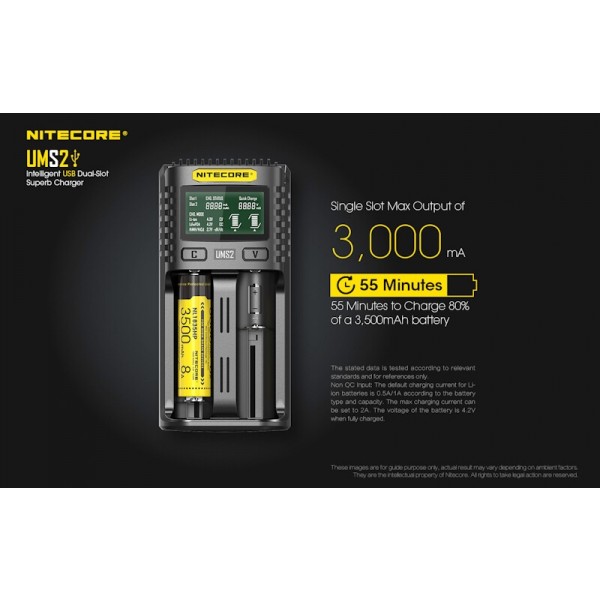 Nitecore UMS2, Incarcator USB