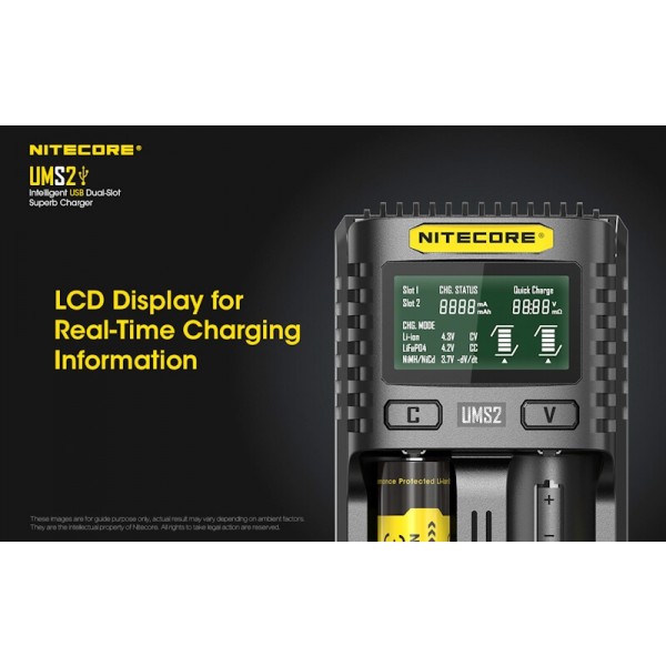 Nitecore UMS2, Incarcator USB