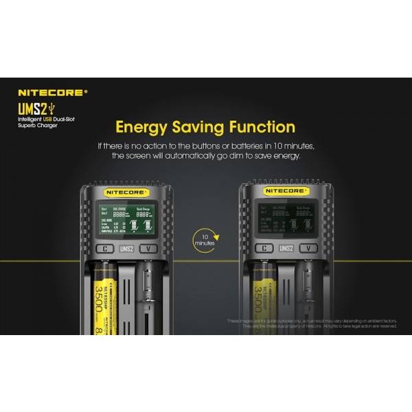 Nitecore UMS2, Incarcator USB