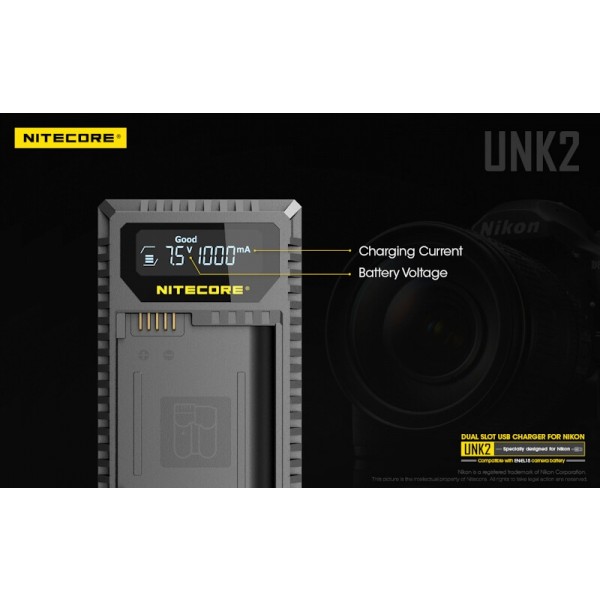 Nitecore UNK2, Încărcător USB Pentru Camera Nikon