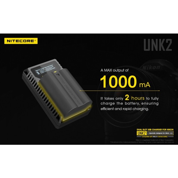 Nitecore UNK2, Încărcător USB Pentru Camera Nikon
